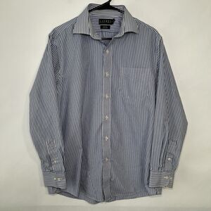 Lauren Ralph Lauren Dress Shirt Mens 16.5 34/35 White Striped Button Up Slim Fit